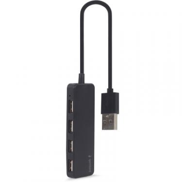 Концентратор Gembird USB 2.0 4 ports black Фото 1