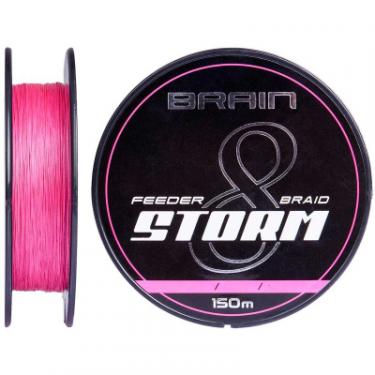 Шнур Brain fishing Storm 8X 150m 0.16mm 25lb/11.1kg Pink Фото