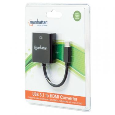 Переходник Intracom USB3.1 Type-C to HDMI (F) Manhattan Фото 1