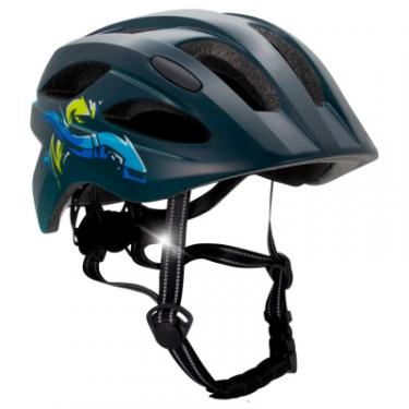Шлем Velotrade Crazy Safety "Синій Графіті" Фото