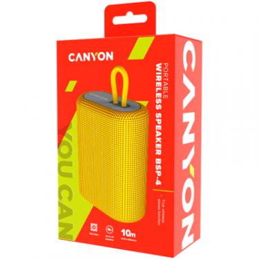 Акустическая система Canyon BSP-4 Bluetooth Yellow Фото 3