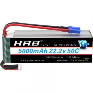 Аккумулятор для дрона HRB_ Lipo 6s 22.2V 5000mAh 50C Battery (Weight 650-700g Фото