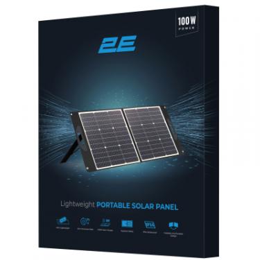 Портативная солнечная панель 2E 100 Вт, 2S, 3M Anderson, QC3.0, 24 Вт+Type-C 45 Вт Фото 5
