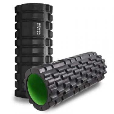 Масажный ролик Power System Fitness Foam Roller PS-4050 Black/Green Фото 2