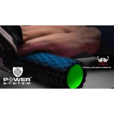 Масажный ролик Power System Fitness Foam Roller PS-4050 Black/Green Фото 8