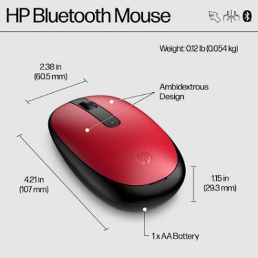 Мышка HP 240 Bluetooth Red Фото 8
