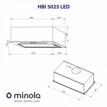 Вытяжка кухонная Minola HBI 5025 BL LED Фото 9