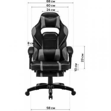 Кресло игровое GT Racer X-2749-1 Gray/Black Suede Фото 10