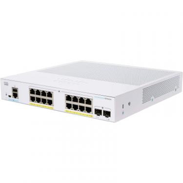 Коммутатор сетевой Cisco CBS350 Managed 16-port GE, PoE, 2x1G SFP Фото
