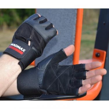 Перчатки для фитнеса MadMax MFG-269 Professional Exclusive Black S Фото 3