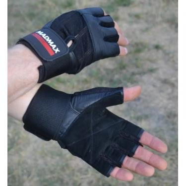 Перчатки для фитнеса MadMax MFG-269 Professional Exclusive Black S Фото 6