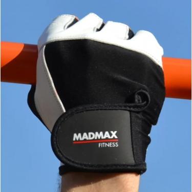 Перчатки для фитнеса MadMax MFG-444 Fitness White S Фото 8