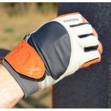 Перчатки для фитнеса MadMax MFG-850 Crazy Grey/Orange L Фото 3