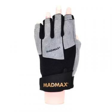 Перчатки для фитнеса MadMax MFG-871 Damasteel Grey/Black L Фото 1