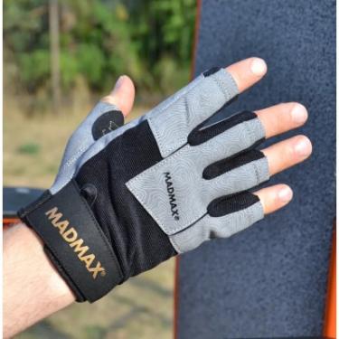 Перчатки для фитнеса MadMax MFG-871 Damasteel Grey/Black L Фото 3