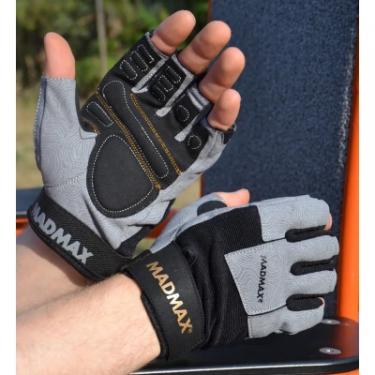 Перчатки для фитнеса MadMax MFG-871 Damasteel Grey/Black L Фото 5