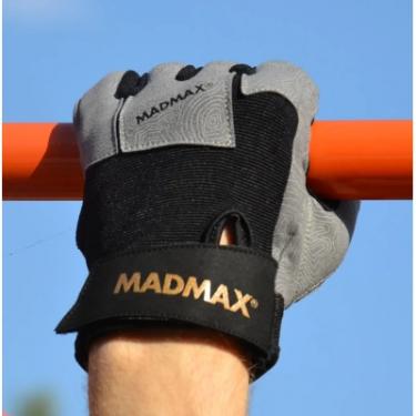 Перчатки для фитнеса MadMax MFG-871 Damasteel Grey/Black L Фото 8