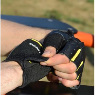 Перчатки для фитнеса PowerPlay 9058 Energy чорно-жовті L Фото 8