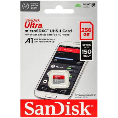 Карта памяти SanDisk 256GB microSD class 10 UHS-I Ultra Фото 2