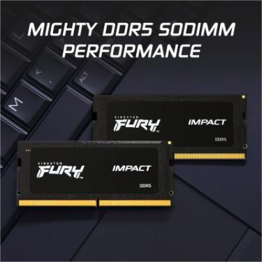 Модуль памяти для ноутбука Kingston Fury (ex.HyperX) SoDIMM DDR5 16GB 5600 MHz Impact Фото 5