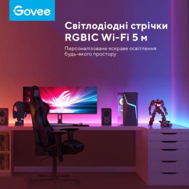 Светодиодная лента Govee RGBIC Basic Wi-Fi + Bluetooth LED Strip Light 10м Фото 3