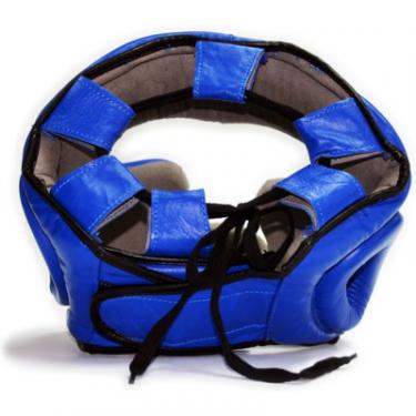 Боксерский шлем Thor 705 L ПУ-шкіра Синій Фото 2