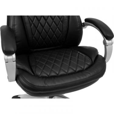 Офисное кресло Richman Преміо Пластик Річ Synchro Шкіра Спліт Чорна Фото 9