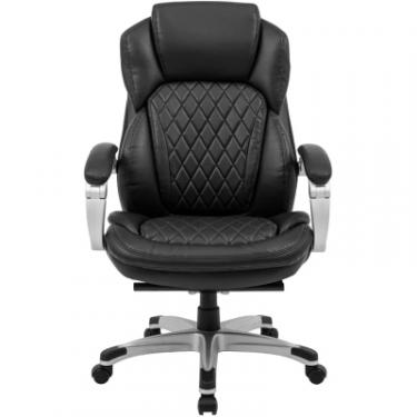 Офисное кресло Richman Преміо Пластик Річ Synchro Шкіра Спліт Чорна Фото 1