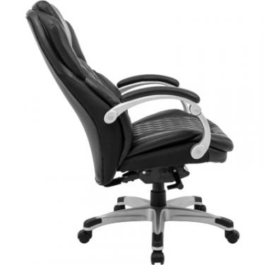 Офисное кресло Richman Преміо Пластик Річ Synchro Шкіра Спліт Чорна Фото 3