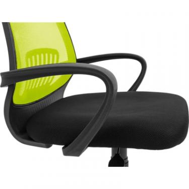 Офисное кресло Richman Стар Хром Піастра Сітка чорна + зелена Фото 4
