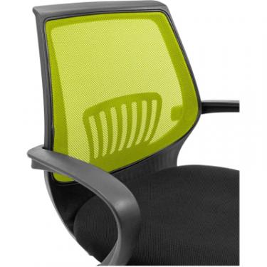 Офисное кресло Richman Стар Хром Піастра Сітка чорна + зелена Фото 6