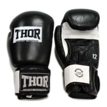 Боксерские перчатки Thor Shark PU-шкіра 10oz Чорні Фото 4