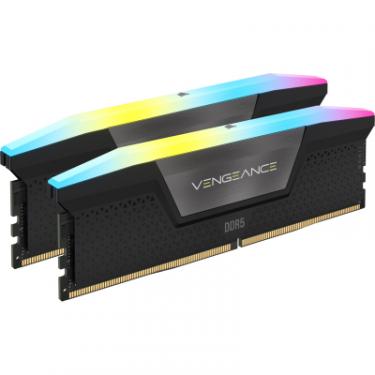 Модуль памяти для компьютера Corsair DDR5 48GB (2x24GB) 6000 MHz Vengeance RGB Black Фото 1