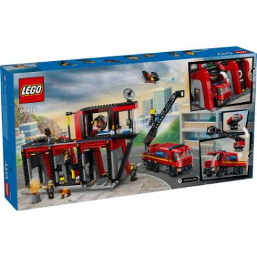 Конструктор LEGO City Пожежне депо з пожежною машиною 843 деталей Фото 7