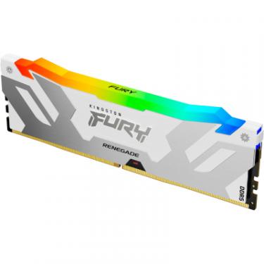 Модуль памяти для компьютера Kingston Fury (ex.HyperX) DDR5 16GB 6000 MHz Renegade RGB White XMP Фото 1