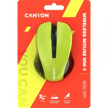Мышка Canyon MW-1 Wireless Yellow Фото 5