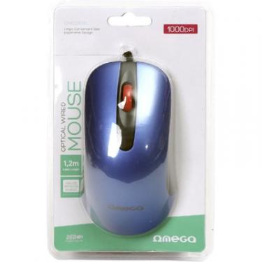 Мышка Omega OM-520 USB Blue Фото 3