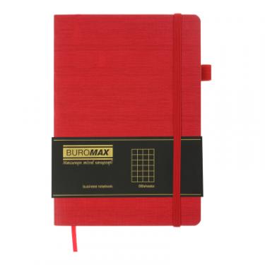 Книга записная Buromax Color Tunes А5 96 аркушів, у клітинку червоний Фото 1