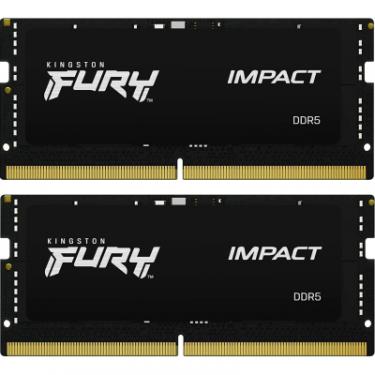 Модуль памяти для ноутбука Kingston Fury (ex.HyperX) SoDIMM DDR5 32GB (2x16GB) 4800 MHz Фото