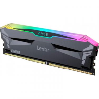 Модуль памяти для компьютера Lexar DDR5 32GB (2x16GB) 6400 MHz Ares RGB Black Фото 2