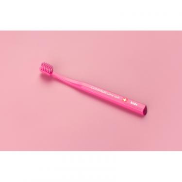 Детская зубная щетка Curaprox CS Kids ультрам'яка d 0.09 мм (4-12 років) Рожевий Фото 1