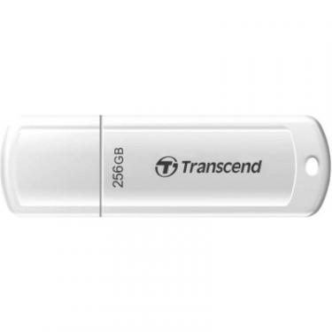 USB флеш накопитель Transcend 256GB JetFlash 730 White USB 3.1 Фото 1