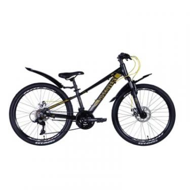 Велосипед Discovery Qube Vbr 24" 11,5" AL 2024 Чорно-жовтий Фото