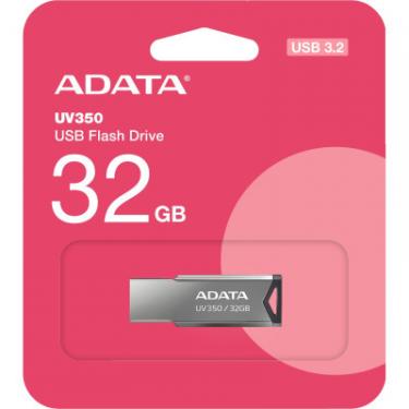 USB флеш накопитель ADATA 32GB UV350 Metallic USB 3.2 Фото 4