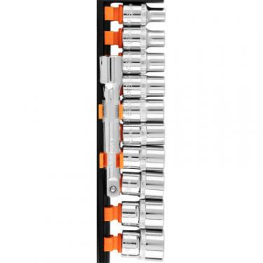 Набор головок Neo Tools 12шт, 1/2", тріскачка 90 зубців, CrV Фото 1