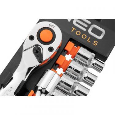 Набор головок Neo Tools 12шт, 1/2", тріскачка 90 зубців, CrV Фото 2