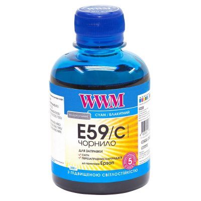 Чернила WWM EPSON StPro 7700/9700/R2400 200г Cyan Фото