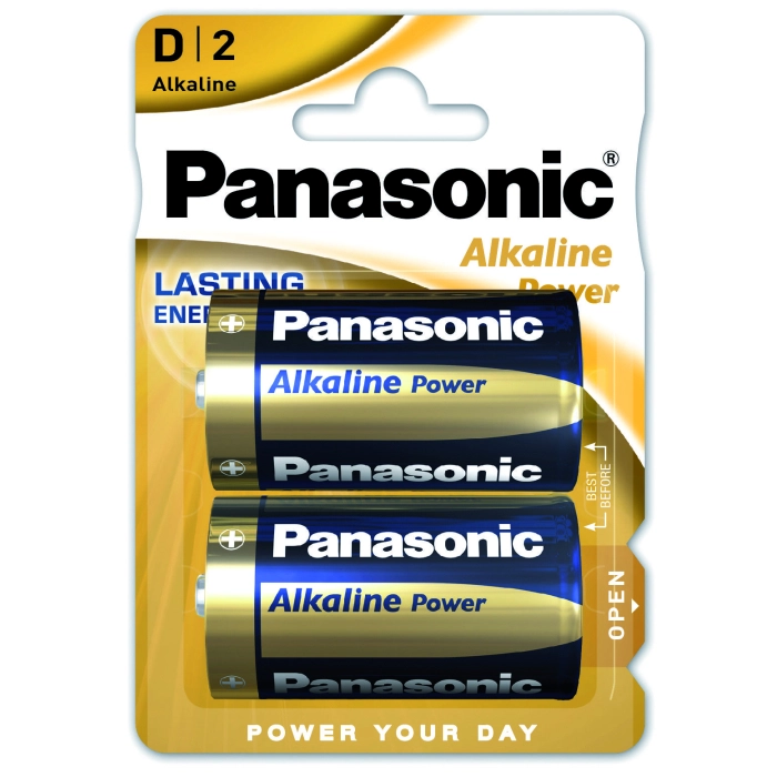 БатарейкаPanasonicDLR20AlkalinePower*2(LR20REB/2BP)