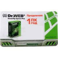 Антивирус Dr. Web Security Space PRO 1 ПК 1 год Renewal Скретч-Карта Фото