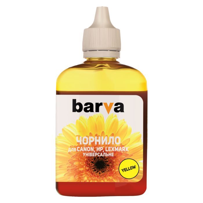 Чернила Barva CANON/HP/Lexmark Universal №4 YELLOW 90г Фото